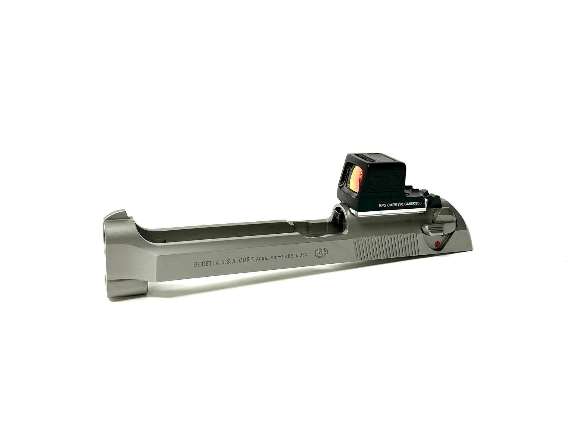Beretta 92FS/M9 Direct Mount Low Profile Optic Cut Red Dot Green Dot Slide Milling OEM Plate Dlah Designs