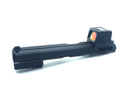 CZ 75 B DB SP01 P01 ACR Compact Holosun HS 509T ACSS Direct Mount Low Profile Optic Cut Red Dot Green Dot Slide Milling Front Angle