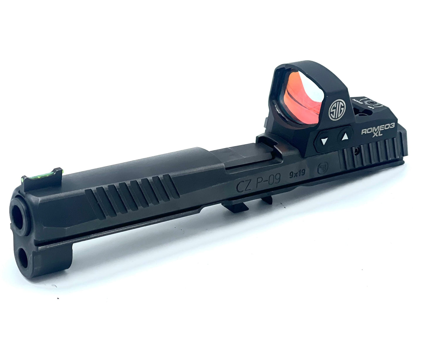 CZ P07 P09 SIG Romeo3 XL Max Direct Mount Low Profile Optic Cut Red Dot Green Dot Slide Milling Top Angle