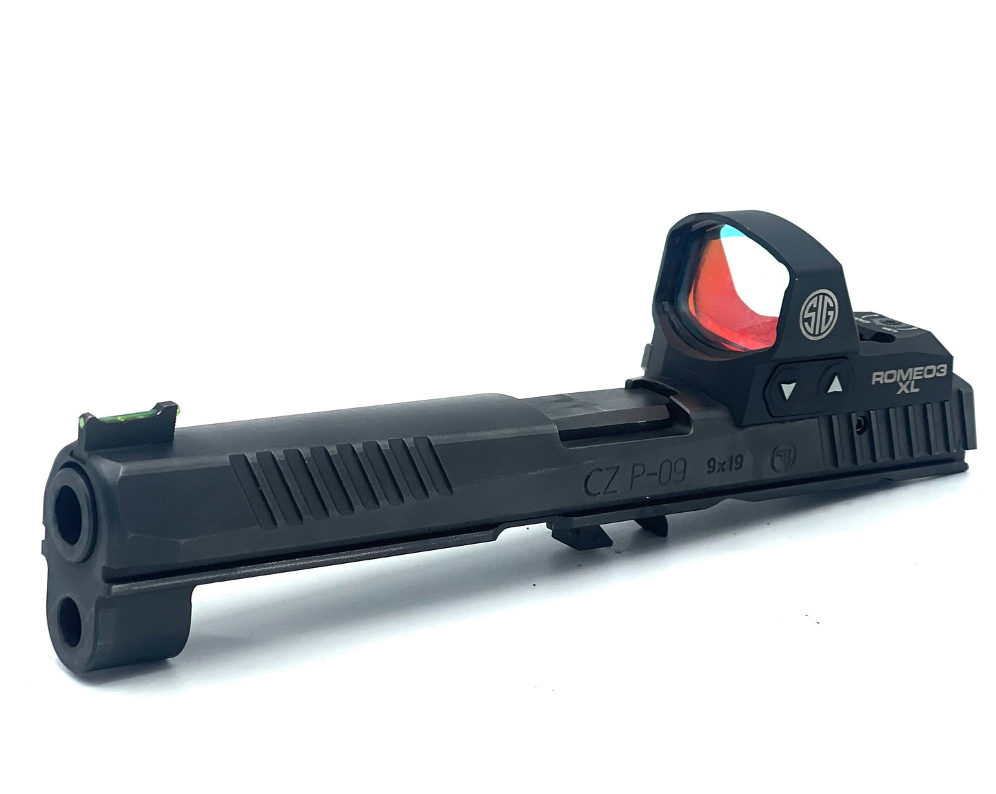 CZ P07 P09 SIG Romeo3 XL Max Direct Mount Low Profile Optic Cut Red Dot Green Dot Slide Milling Top Angle2