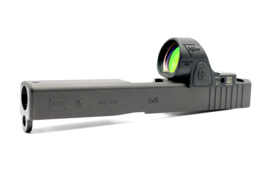 Glock 17 19 22 34 Trijicon RMR SRO Direct Mount Low Profile Optic Cut Red Dot Green Dot Slide Milling LASD APPROVED
