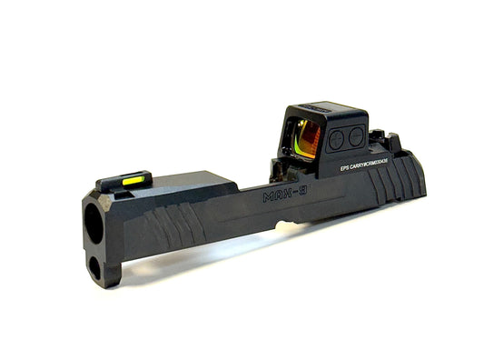 Ruger Max 9 Holosun HS EPS Carry 407k 507k RMSC Direct Mount Low Profile Optic Cut Red Dot Green Dot Slide Milling Front Angle2