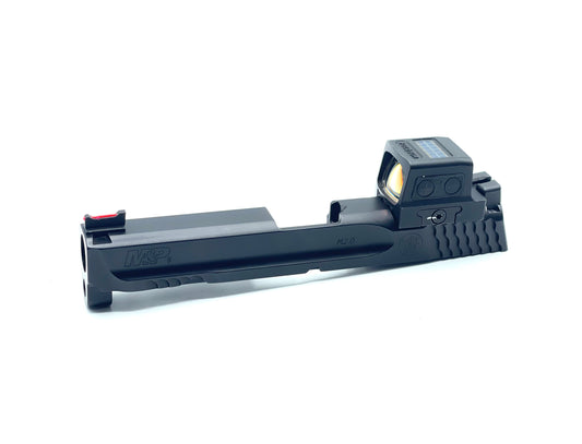 Smith and Wesson M&P 2.0 Holosun HS 509T ACSS Direct Mount Low Profile Optic Cut Red Dot Green Dot Slide Milling Front Angle LASD
