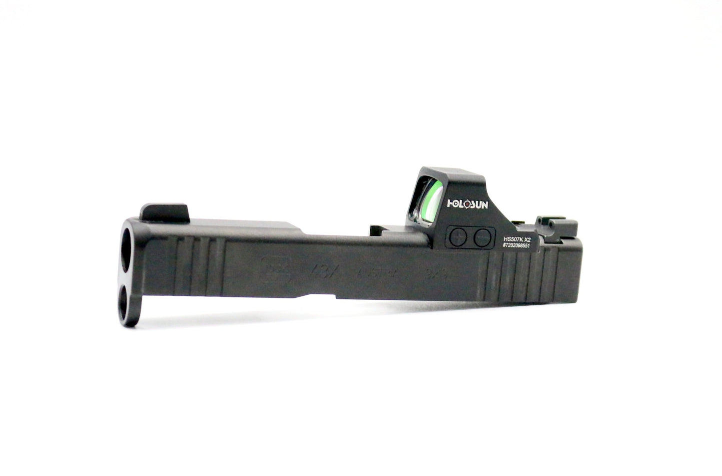 Glock 43 43x 48 Holosun 407K 507K EPS Carry RMSc Direct Mount Low Profile Optic Cut Red Green Dot Slide Milling