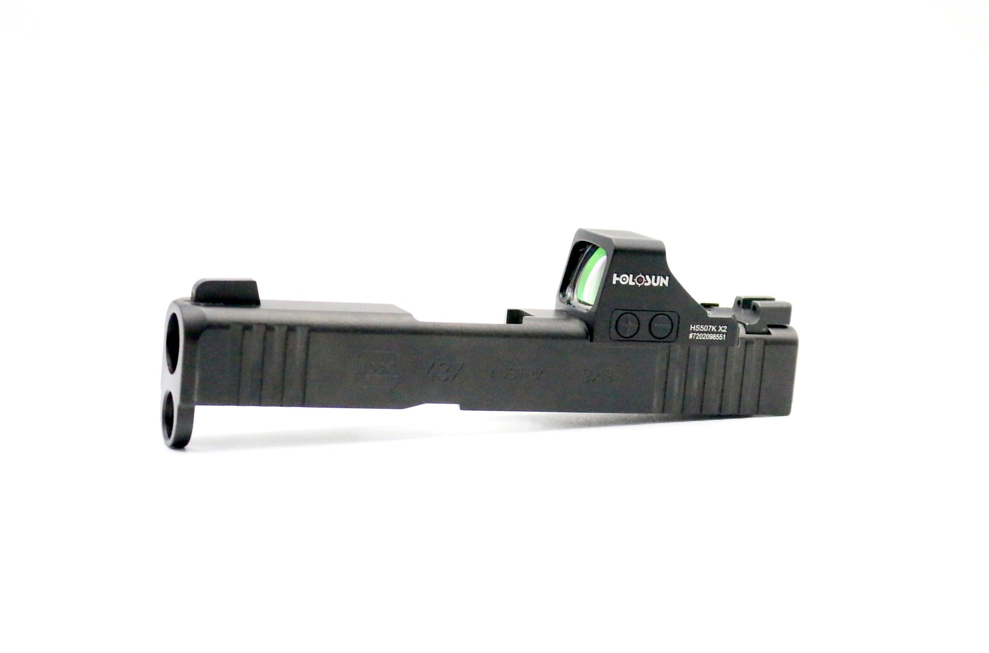 Glock 43 43x 48 Holosun 407K 507K EPS Carry RMSc Direct Mount Low Profile Optic Cut Red Green Dot Slide Milling