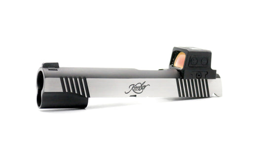 Kimber 1911 Custom Holosun HS 507C 507 Comp Direct Mount Low Profile Optic Cut Red Dot Green Dot Slide Milling Front Angle