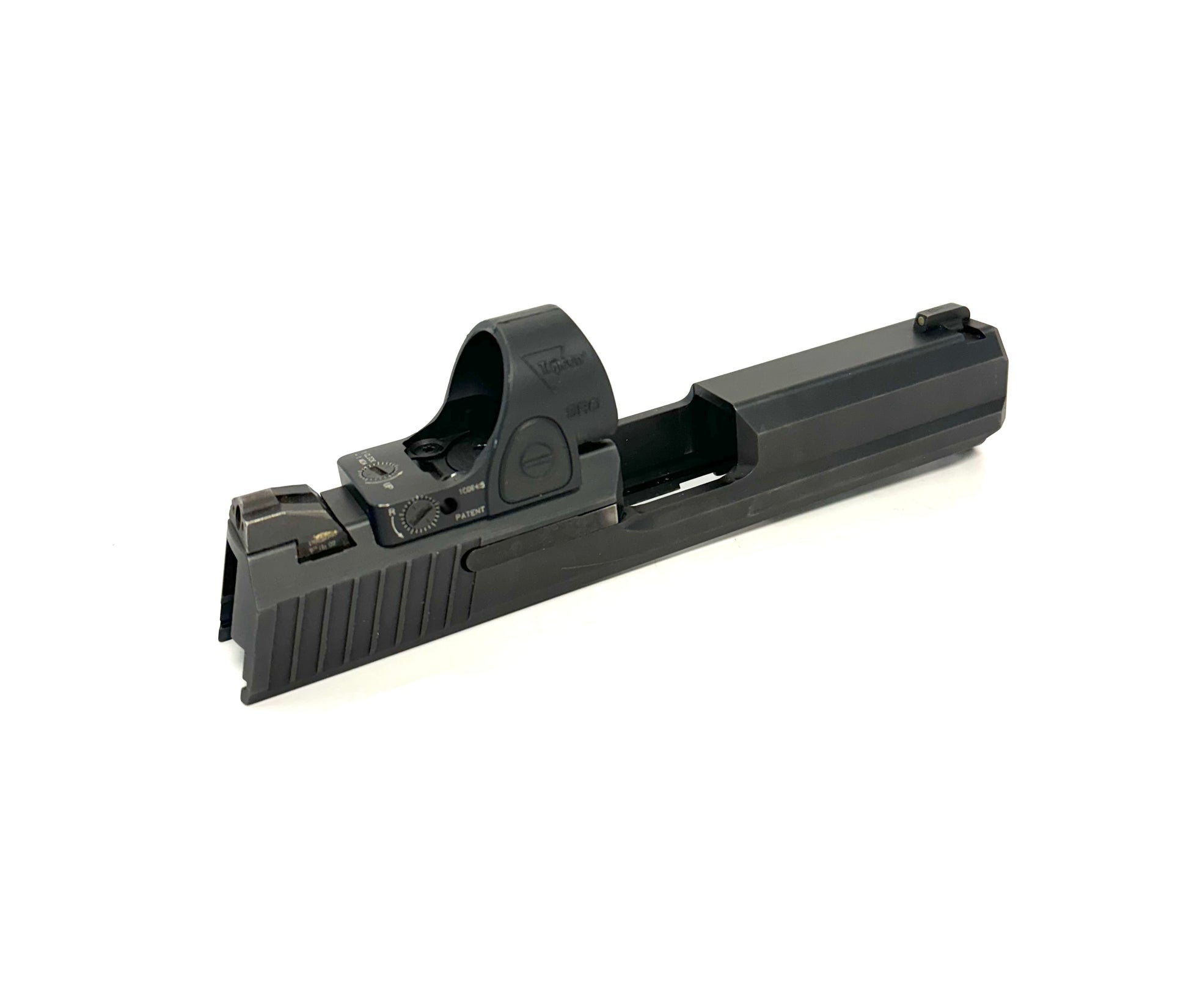 HK Heckler Koch USP Tactical Trijicon RMR SRO Holosun 507 Comp Direct Mount Low Profile Optic Cut Red Dot Green Dot Slide Milling Rear Angle