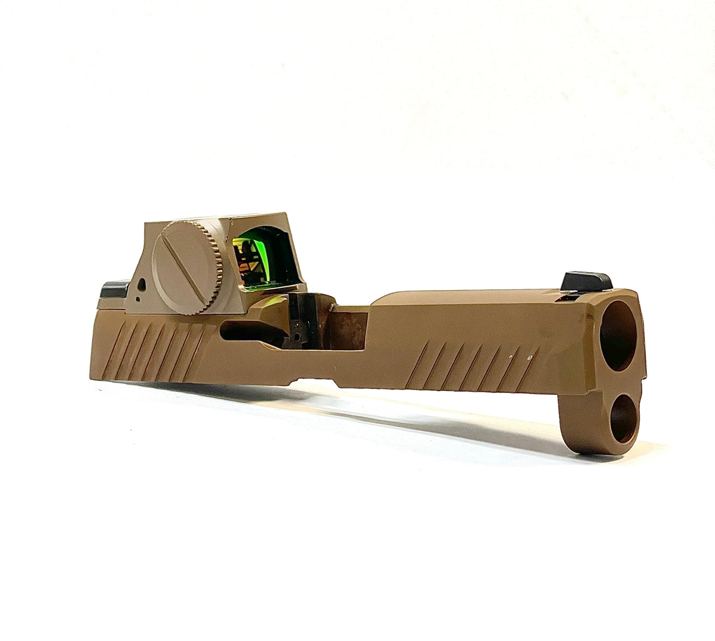 SIG SAUER P320 M17 M18 SIG Romeo M17 Direct Mount Low Profile Optic Cut Red Dot Green Dot Slide Milling Side Angle2