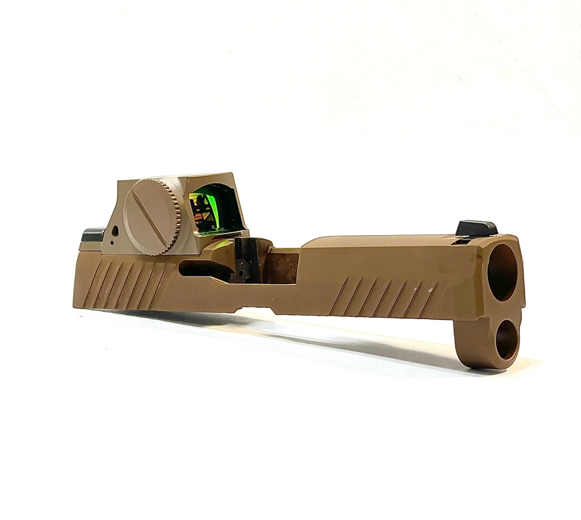SIG SAUER P320 M17 M18 SIG Romeo M17 Direct Mount Low Profile Optic Cut Red Dot Green Dot Slide Milling Side Angle2