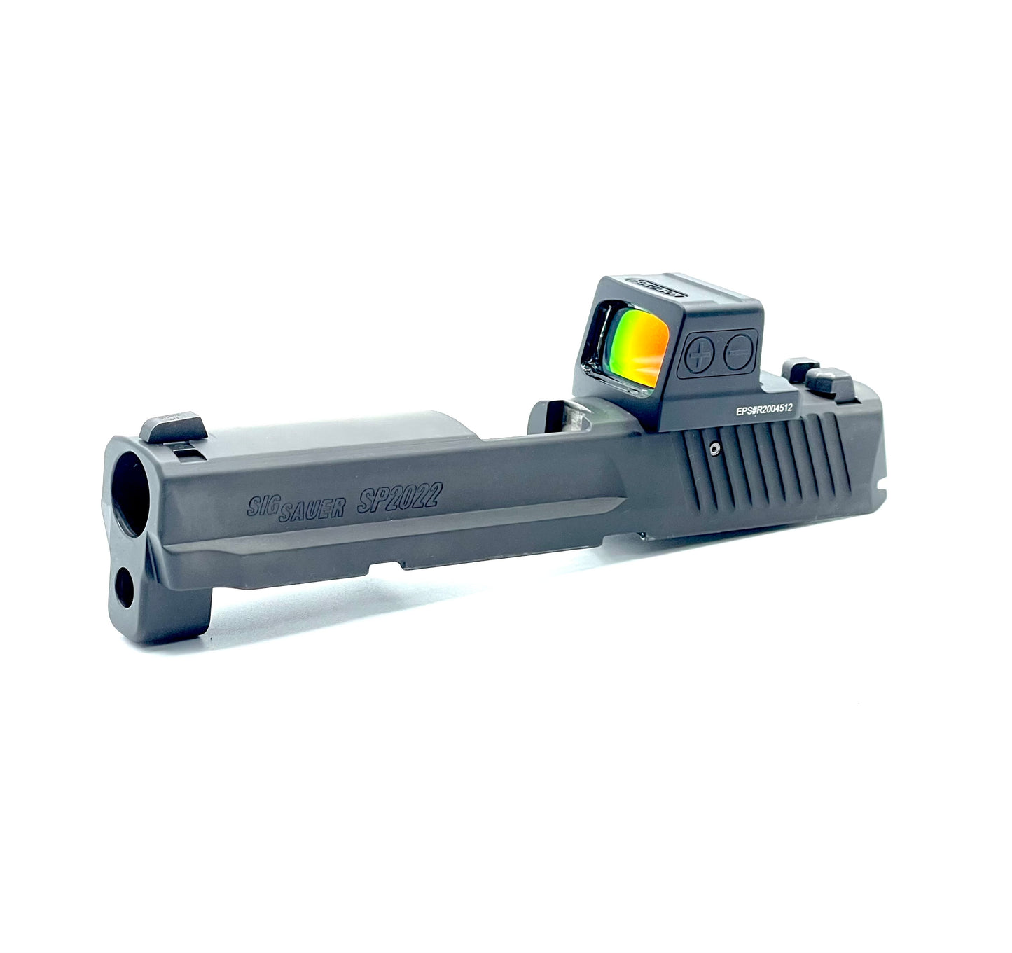 SIG SAUER SP2022 Holosun HS EPS Caryy 407k 507k RMSC Direct Mount Low Profile Optic Cut Red Dot Green Dot Slide Milling Front Angle