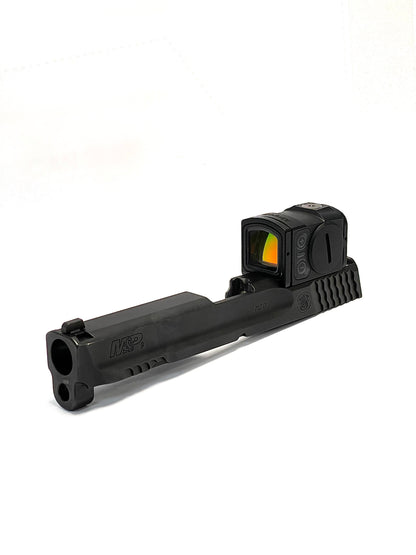 Smith and Wesson M&P 2.0 Aimpoint ACRO Direct Mount Low Profile Optic Cut Red Dot Green Dot Slide Milling Front Angle2