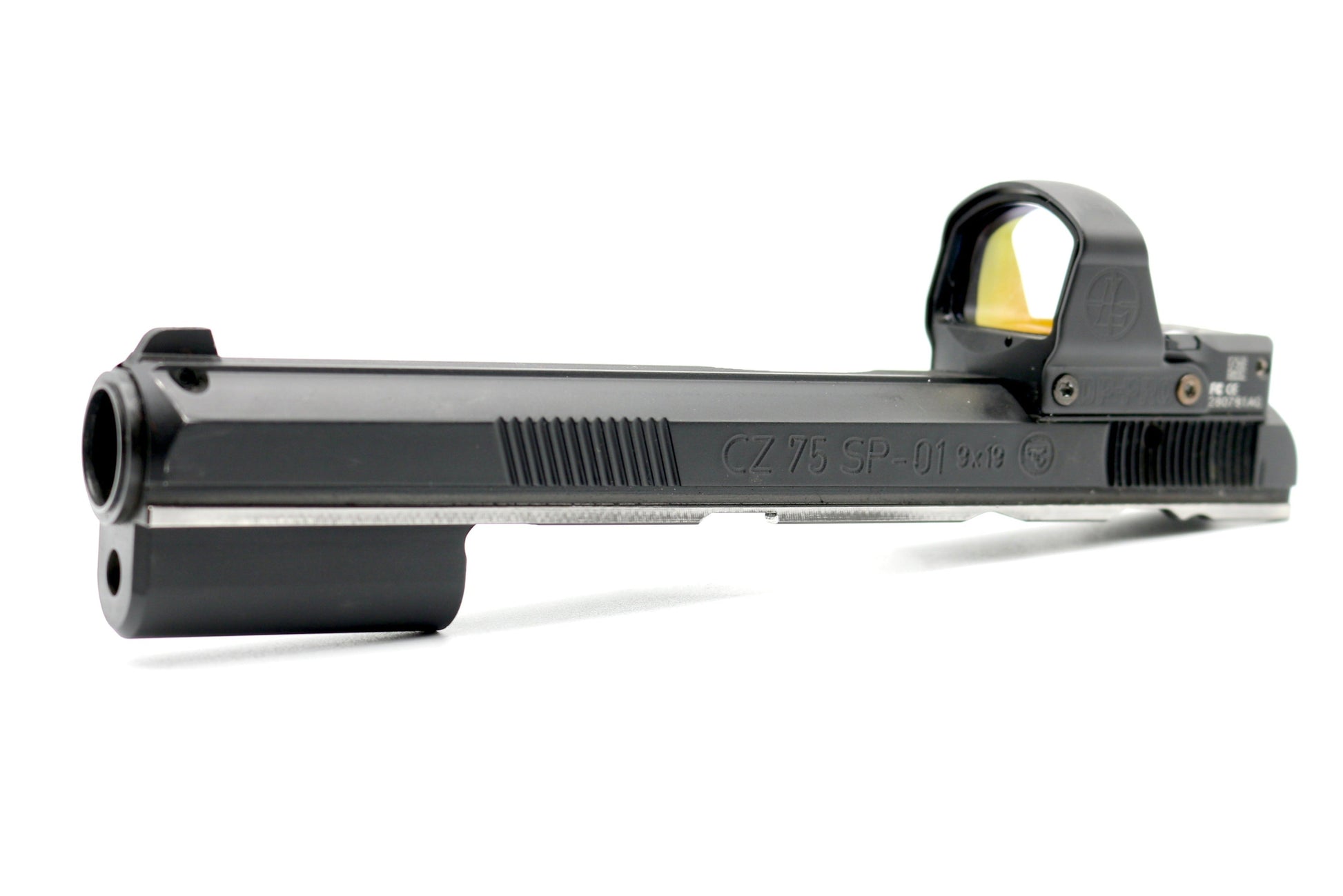CZ 75 B DB SP01 P01 ACR Compact Leupold Delta Point Pro Direct Mount Low Profile Optic Cut Red Dot Green Dot Slide Milling Front Angle